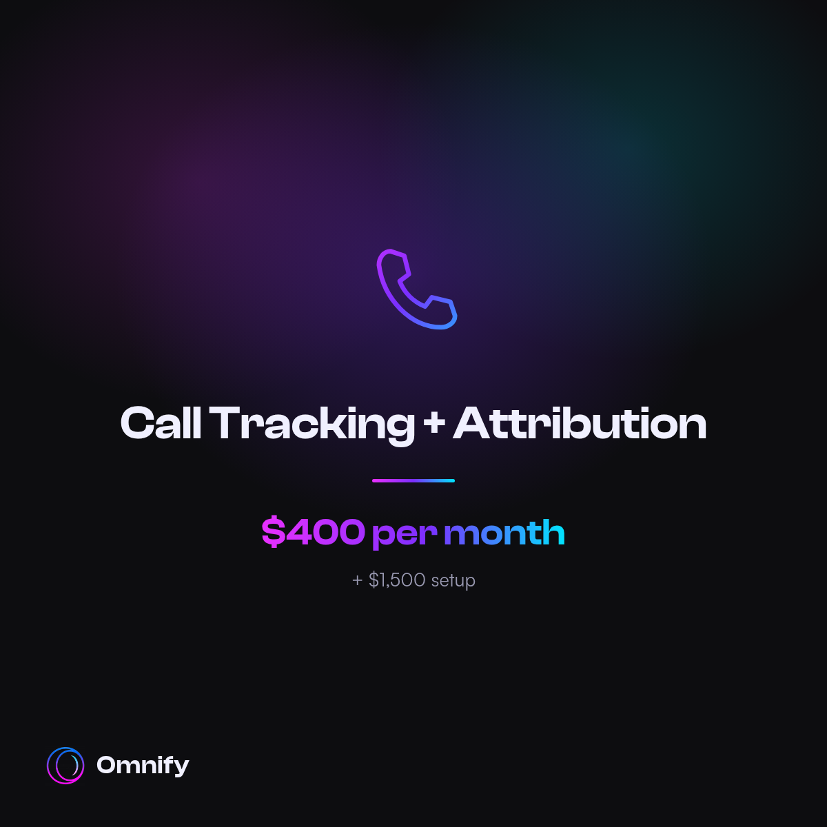 Call Tracking + Attribution by Omnify
