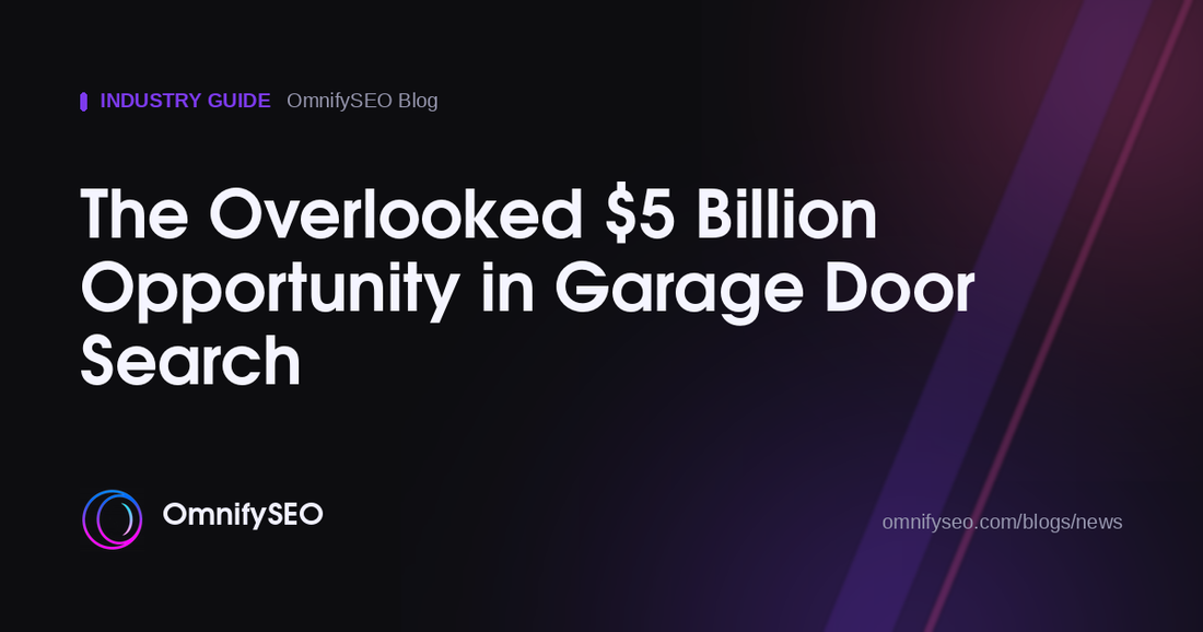 The Overlooked $5 Billion Opportunity in Garage Door Search : OmnifySEO blog, Industry Guide