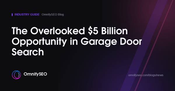 The Overlooked $5 Billion Opportunity in Garage Door Search : OmnifySEO blog, Industry Guide