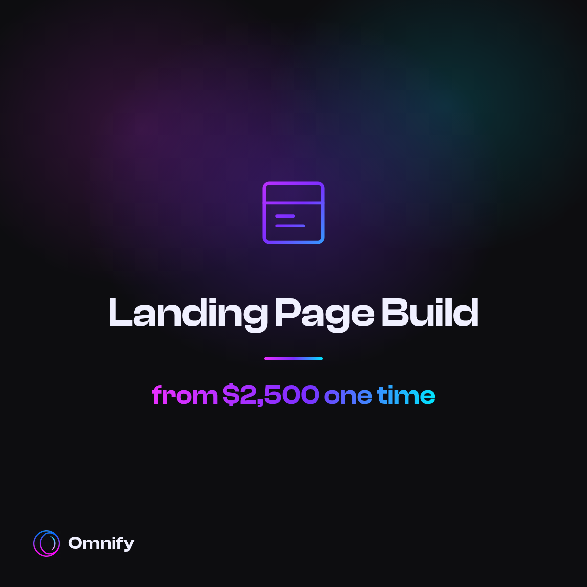 Landing Page Build by Omnify
