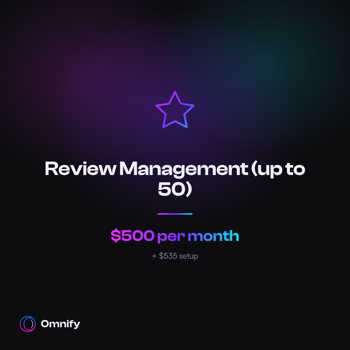 Review Management (up to 50) by Omnify